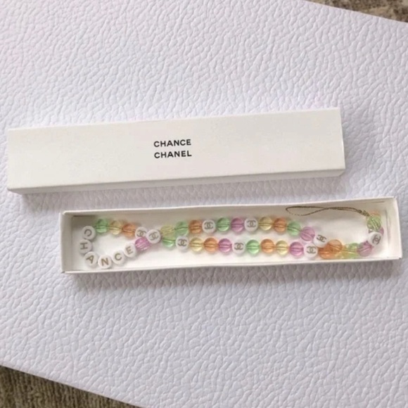 ✨CHANEL Chance Key Chain Cellphone Charm Beaded Logo - Picture 5 of 12